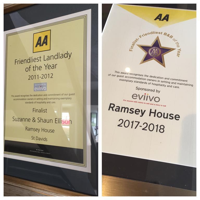 Ramsey House - Luxury Licensed B&B - Parking And Guest Lounge セント・デイビッズ エクステリア 写真